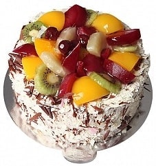 Doğum günü yaş pastası 4 ile 6 kişilik Meyvalı yaş pasta